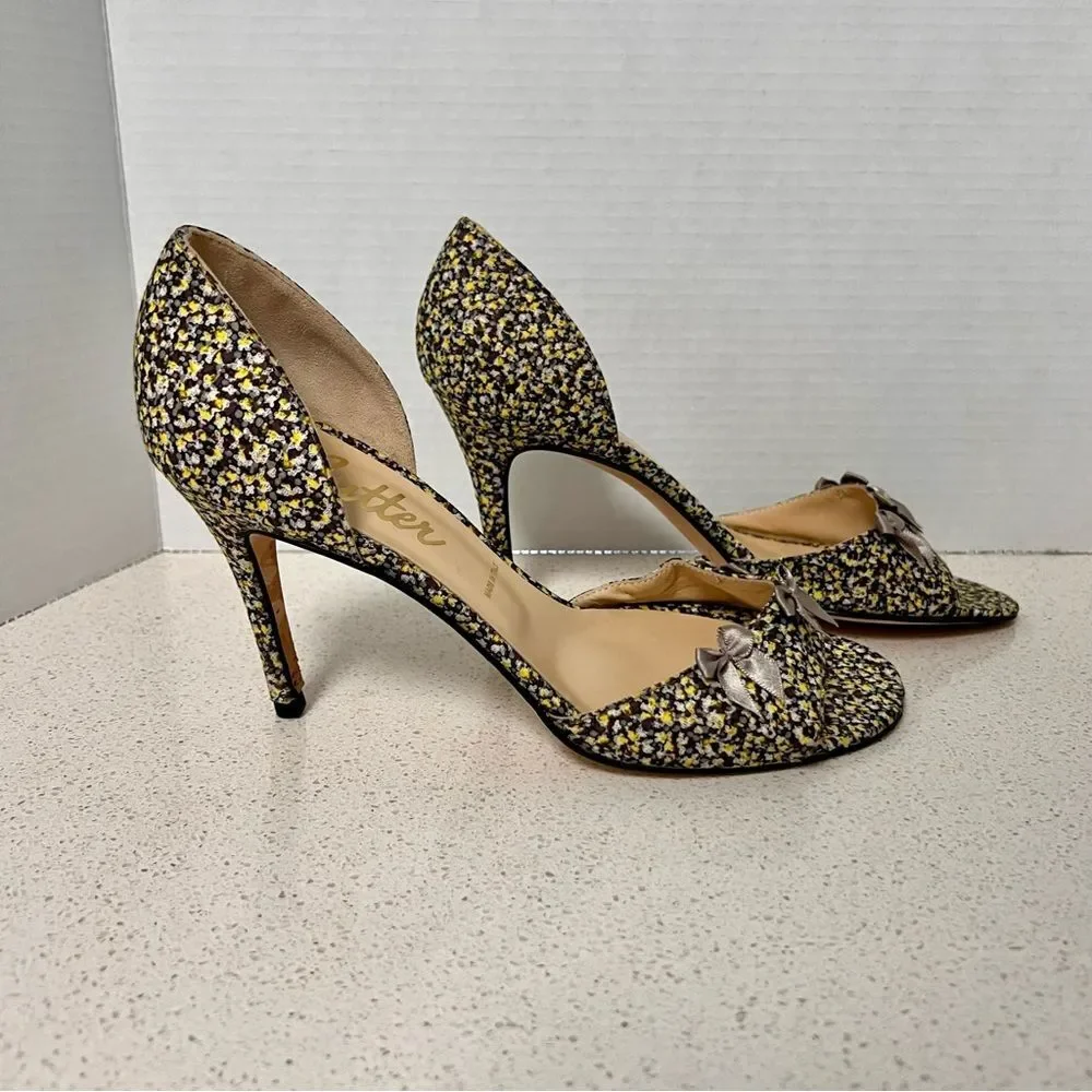 Butter Floral Heels